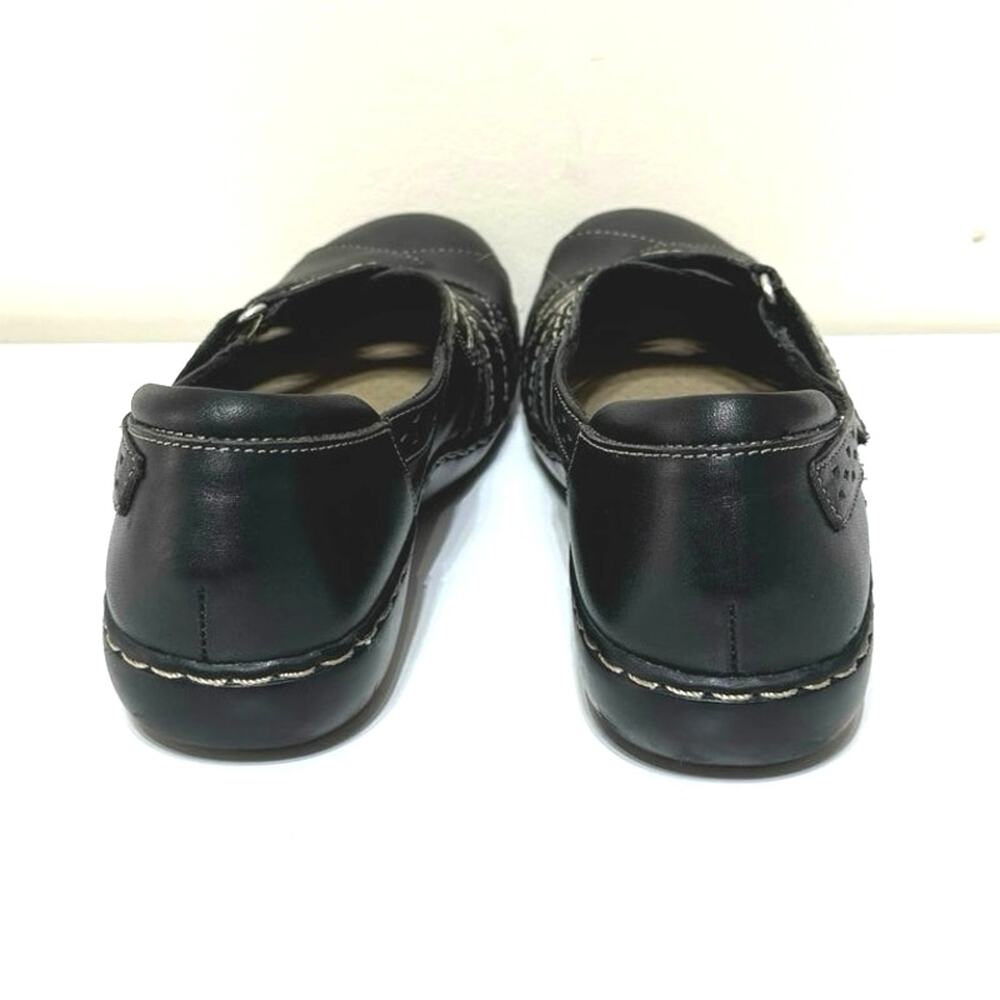 Clarks Women’s Size 9 M Ashland Spin Q Black Leather Mary Jane Shoes - Picture 5 of 12